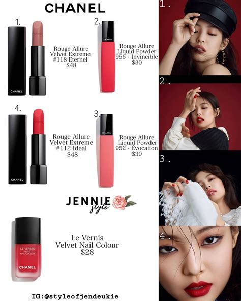 jennie blackpink chanel lipstick|jennie kim Chanel style.